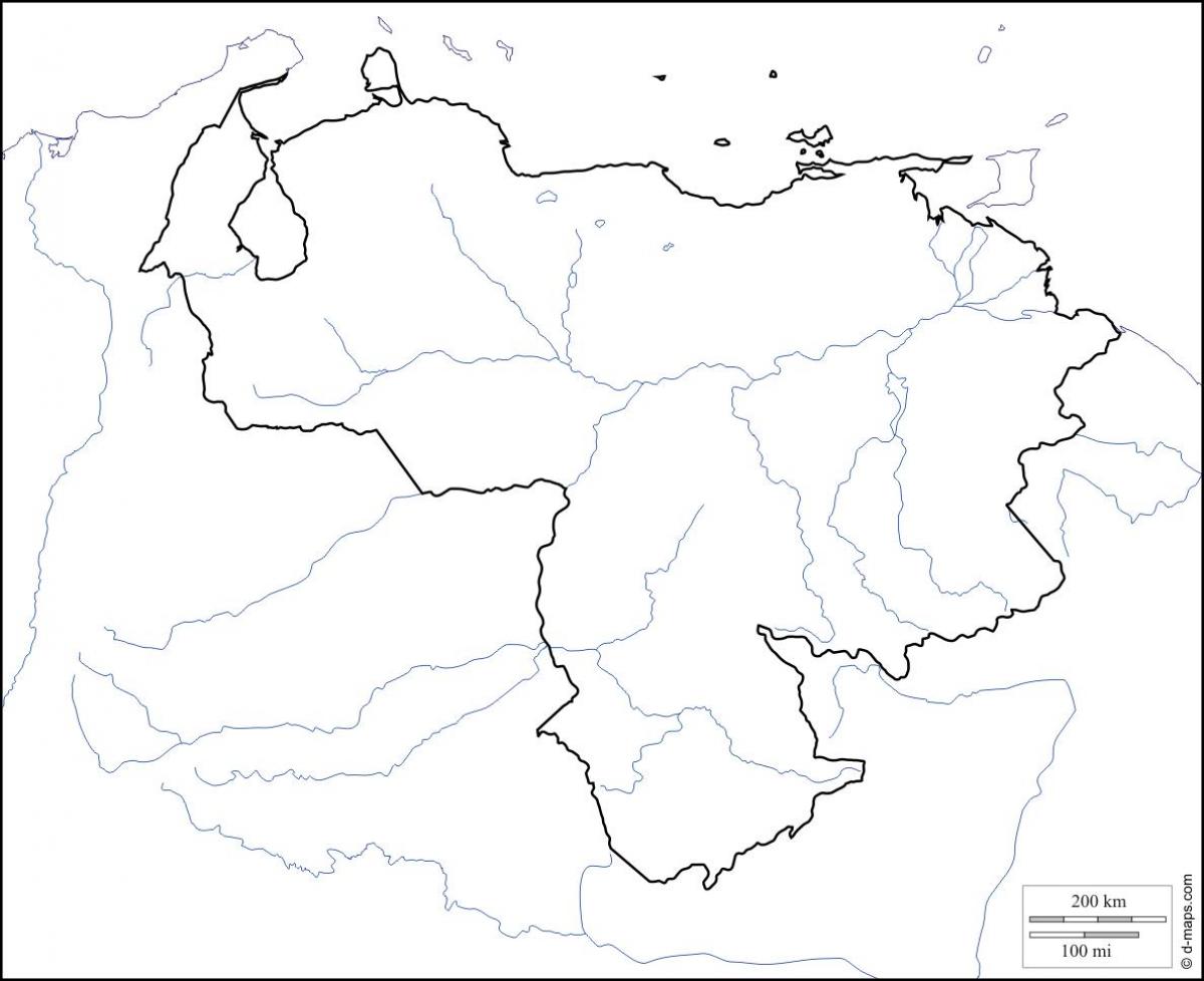 празен Венецуела картата