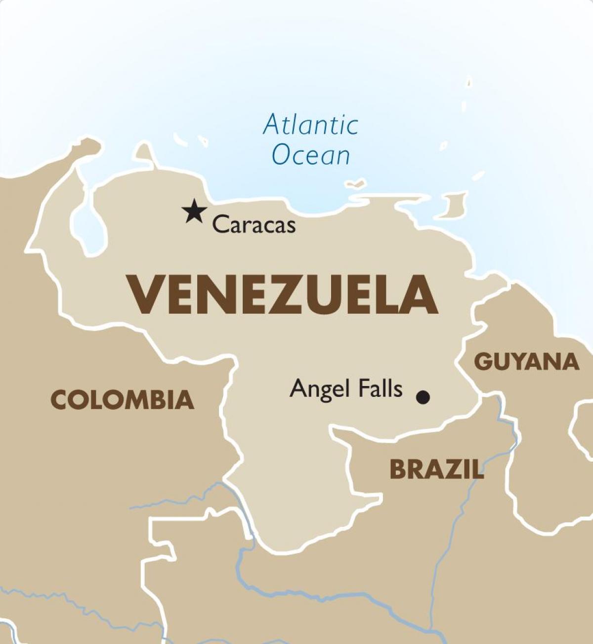 Венецуела карта на столицата